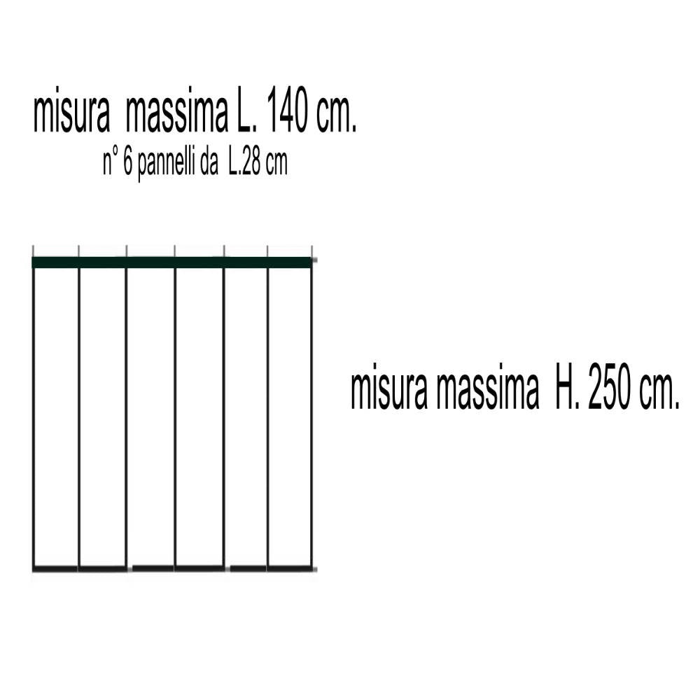 Zanzariera a tenda 140 x 250 cm bianco ECCO STRIP