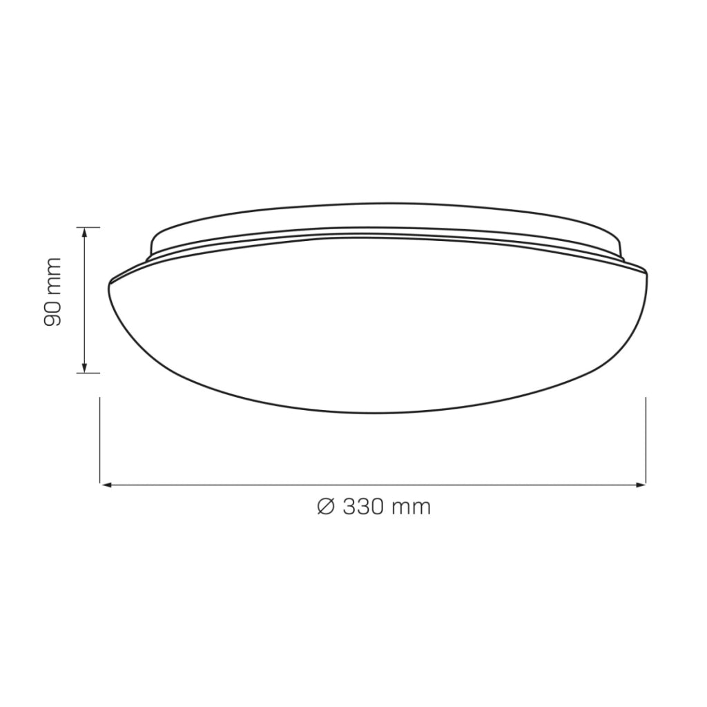 Plafoniera rotonda Bonifacy bianca 33cm 2xE27 20W Polux