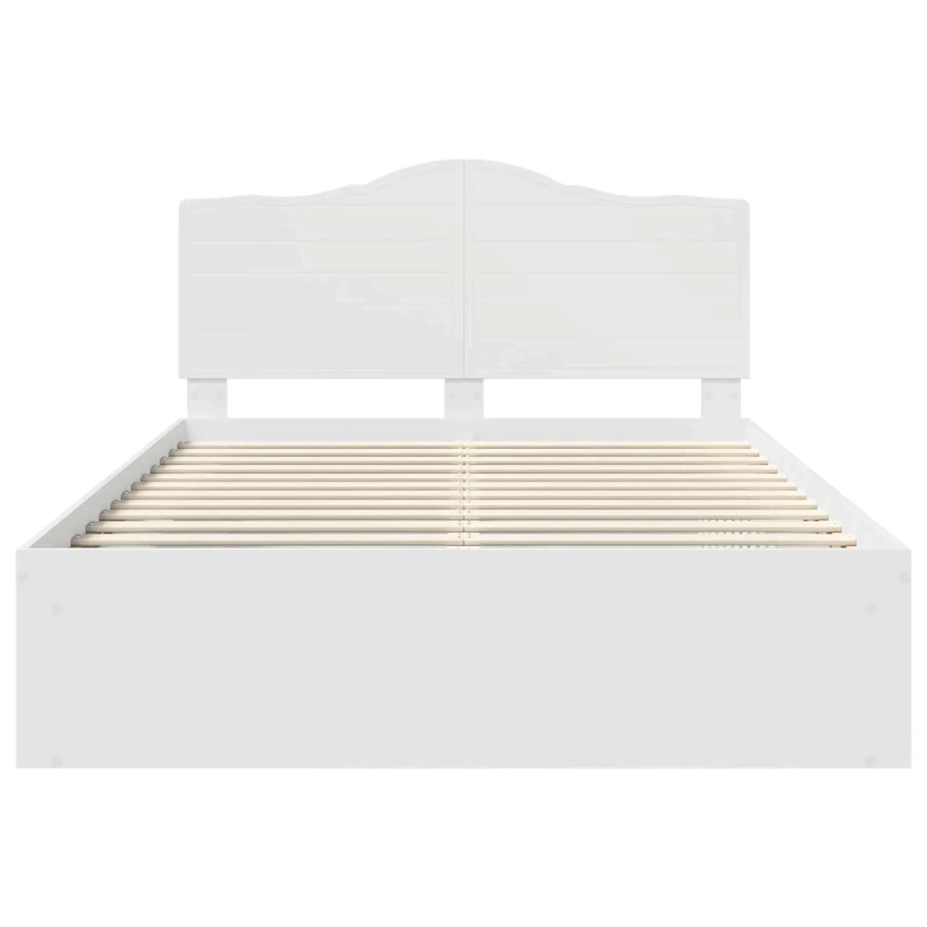 Struttura del letto Bianco 140 x 200 cm Pino massello 3413299