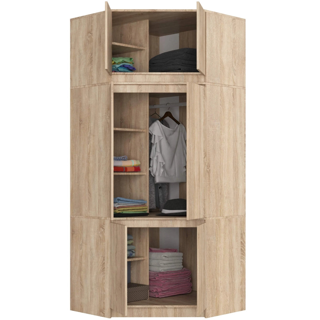 Sopralzo per armadio AKORD S100 Sonoma Quercia 100 cm 2 ante 100x50x55 cm