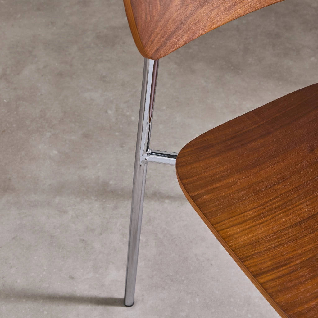 Set di 2 sedie vintage in metallo e compensato , grigio perlato