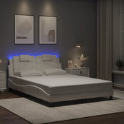 Giroletto Viana con LED senza Materasso Bianco 140x190 cm