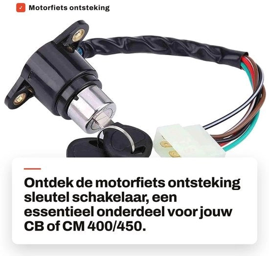 Motorfiets ontsteking sleutel schakelaar di alta qualità - Incluso 2 chiavi - Sicurezza - Pratico e economico - Adatto per motori di cilindrata variabile