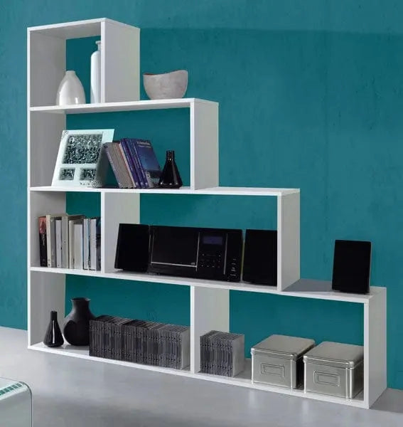 Libreria Klum 145x29x145 cm bianco