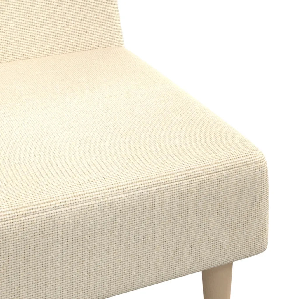 Divano letto | Sof¨¤ letto | Letto singolo a 2 Posti Crema in Tessuto