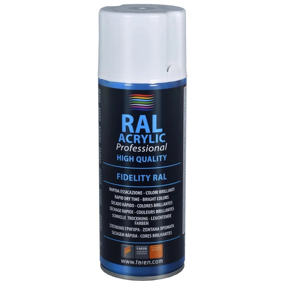 Faren ral acrylic vernice spray acrilica brillante a rapida essicazione 400 ml *** colore- rosso fuoco - ral 3000, co...