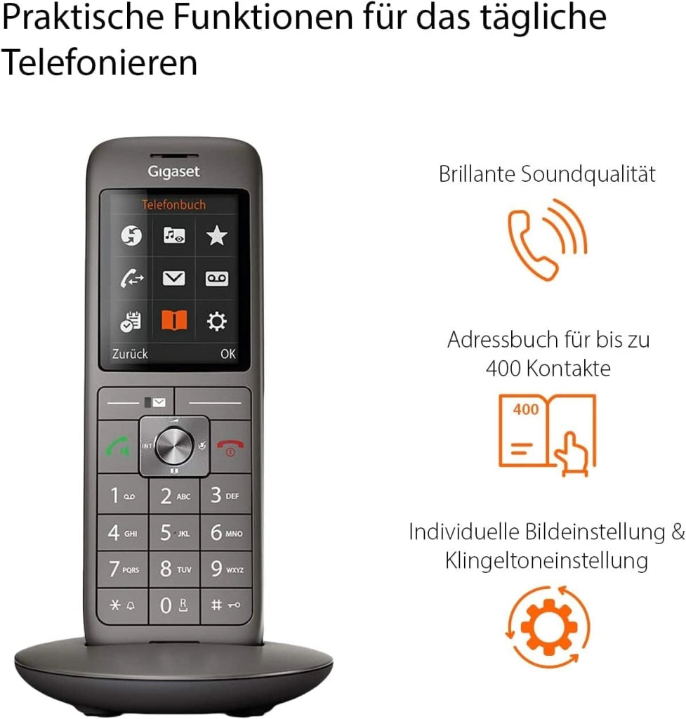 Gigaset s30852 h2824 14-B111 cordless Antracite/Nero [Germania] [Versione tedesca]