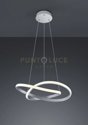 COURSE SOSPENSIONE LED 27,5W · 1x 3150lm, 3000K CERCHIO INFINITO ACCIAIO SATINATO D. 60CM