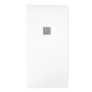 Piatto doccia effetto pietra 70x90 BIANCO marmoresina pieno piletta inclusa