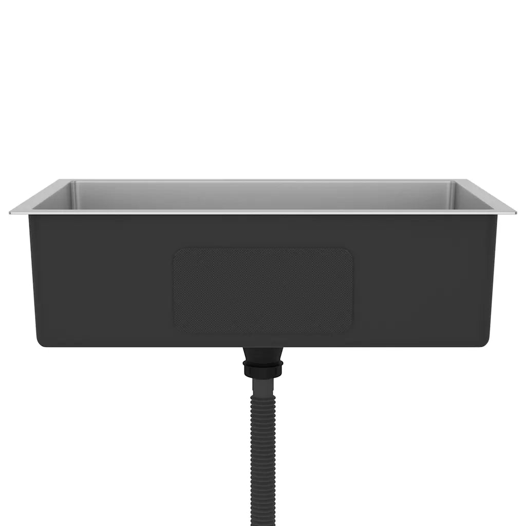 Lavello da Cucina Lavorato a Mano-Lavandino-Lavabo in Acciaio Inox 172408