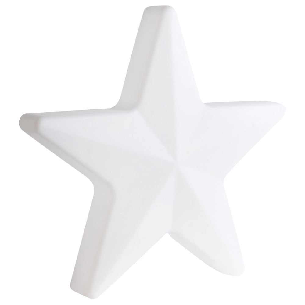 Lampada da terra decorativa a LED per esterni Design RGB Illuminazione Look moderno Materiale sintetico Forma a stella IP54 Bianco
