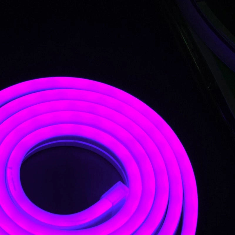 Striscia LED Neon 5M 8.5W/M 12V 120LED Modellabile e Tagliabile IP65 Impermeabile Purple Angolazione Luce 120