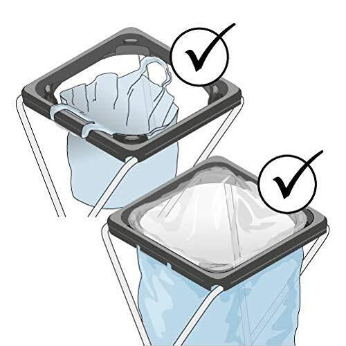 Gimi 1653020201001 Nature Plus 2 Portarifiuti Raccolta Differenziata 2 Coperchi Griglia Reggisacco 130 L Acciaio Resina colore Verde Arancione