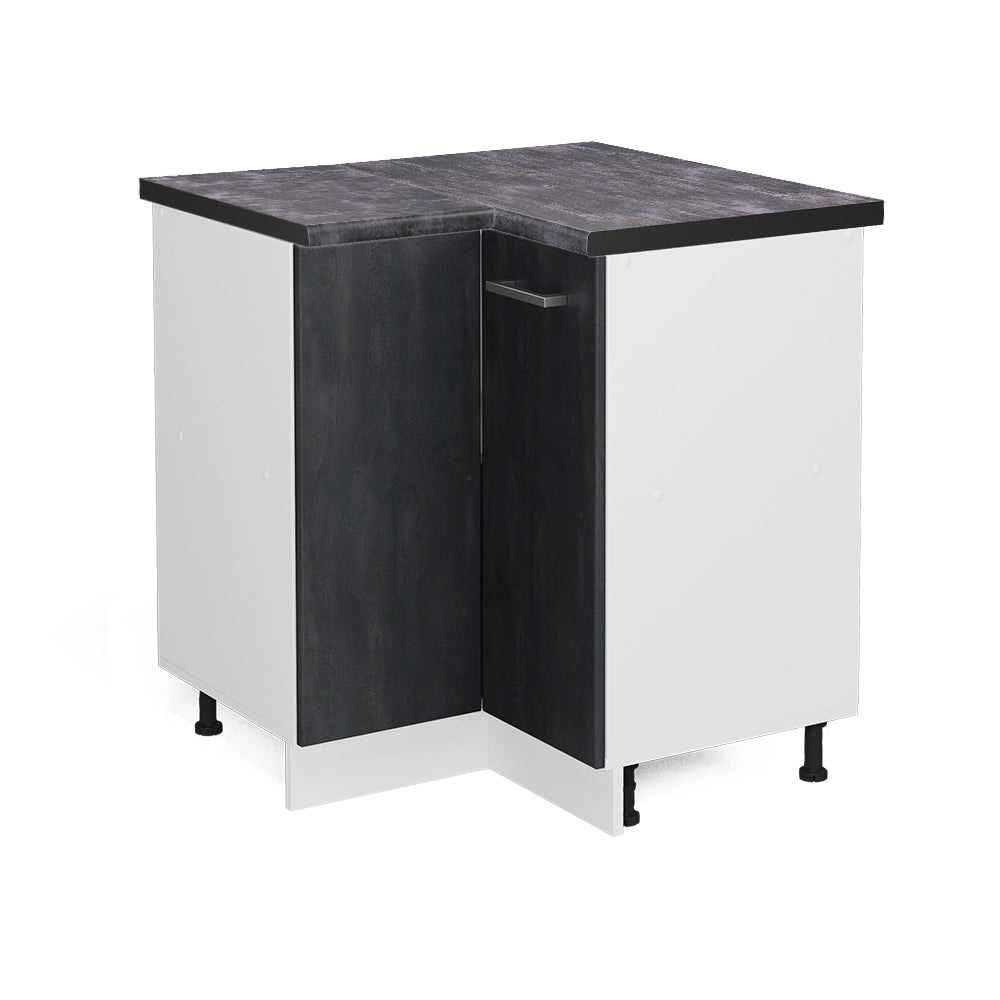 Vicco Mobile ad angolo cucina Calcestruzzo nero 75.6 cm PL Antracite