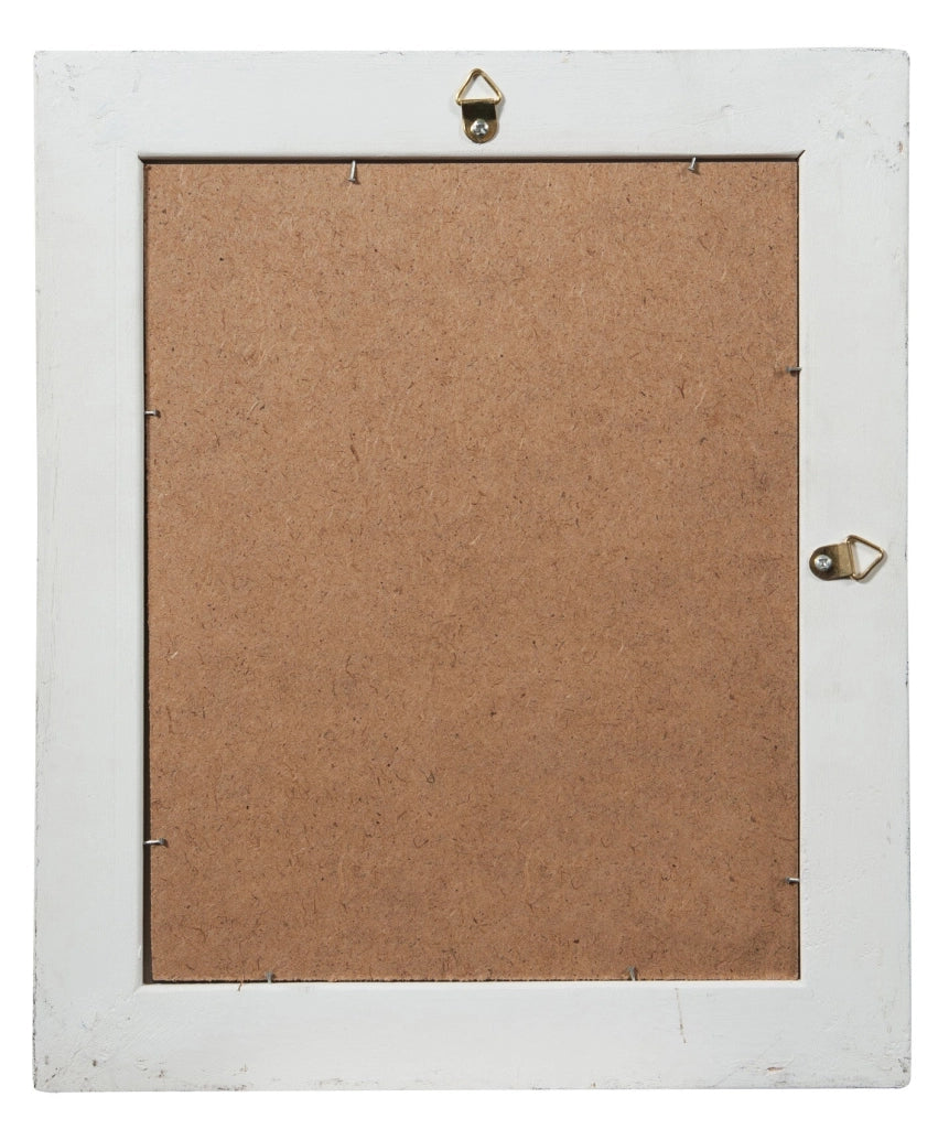 Biscottini Specchiera da appendere verticale/orizzontale L27xPR4xH32 cm finitura bianco anticato.