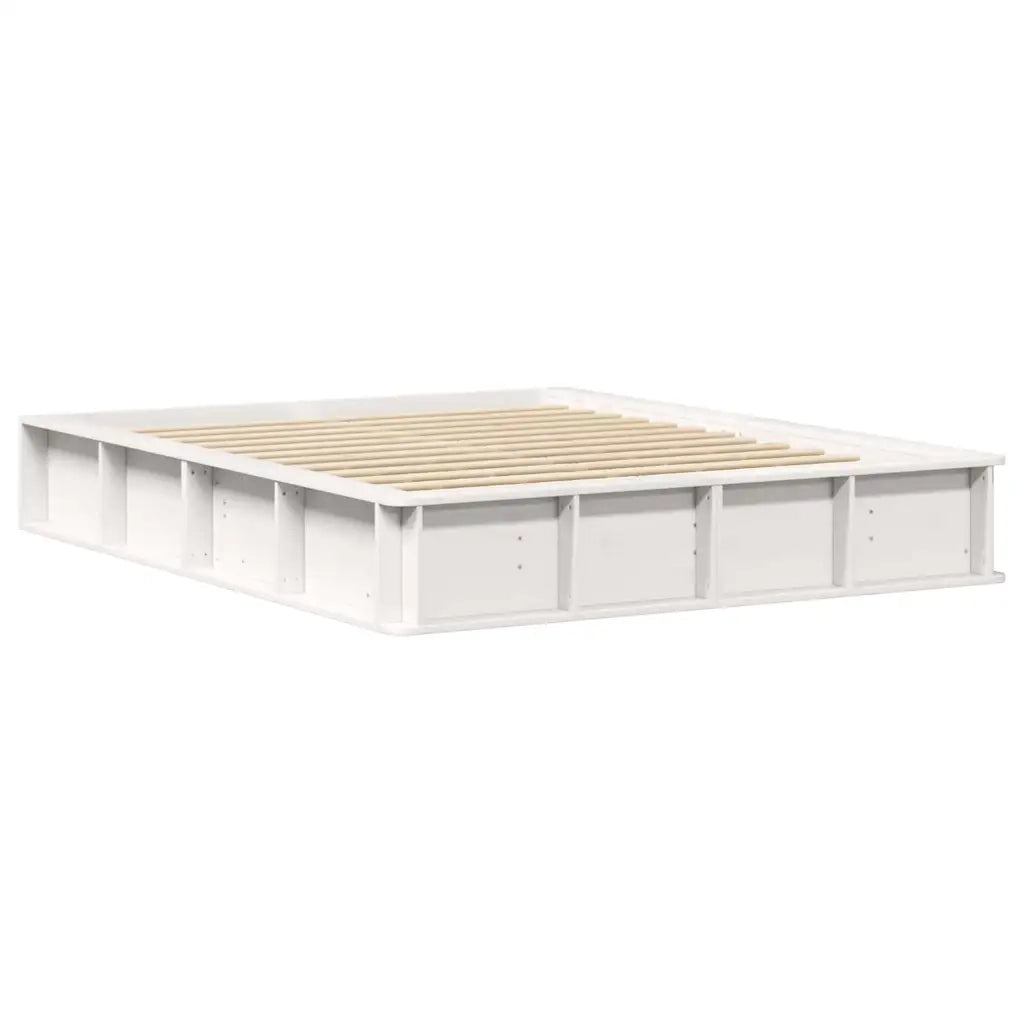 vidaXL Struttura del letto Bianco 210 x 178 x 30 cm Pino massello