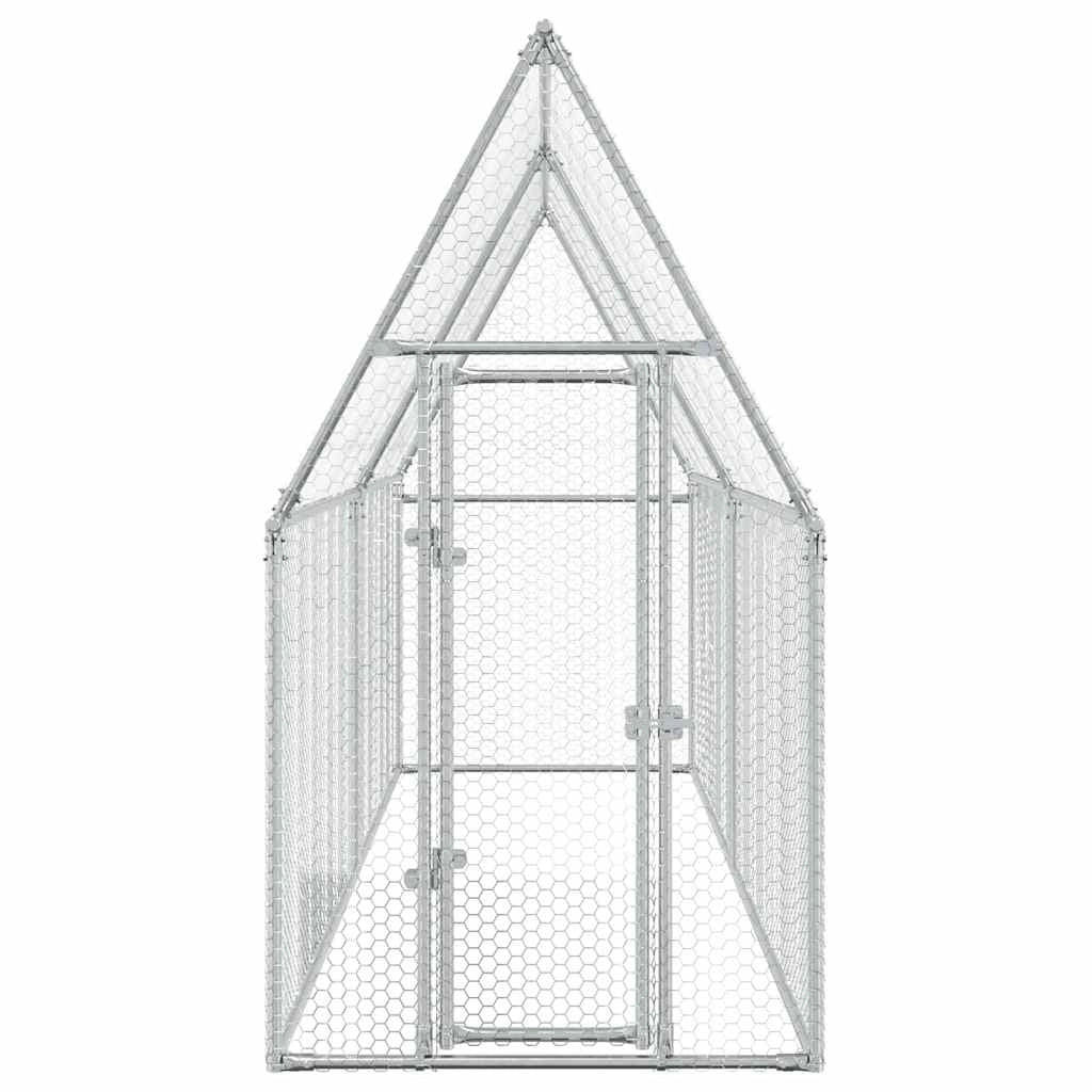 Pollaio Silver 400 x 100 x 190 cm acciaio zincato Silver 02_0041669