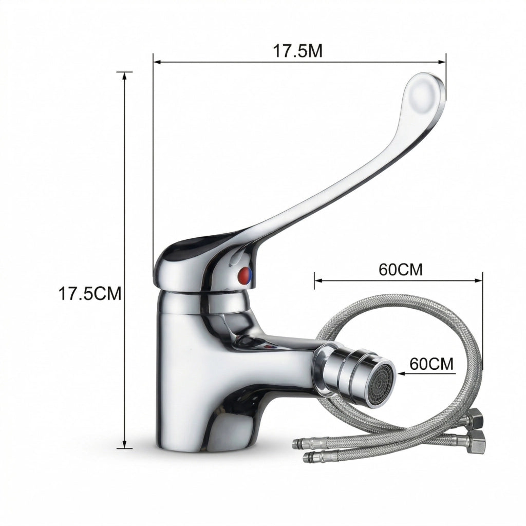 RUBINETTO MISCELATORE BIDET MONOCOMANDO LAVANDINO CROMATO LEVA LUNGA JH-5039
