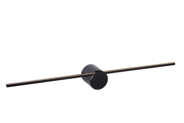 Applique Lucide Mizar LED 6W 2700K nera 60cm alluminio IP44
