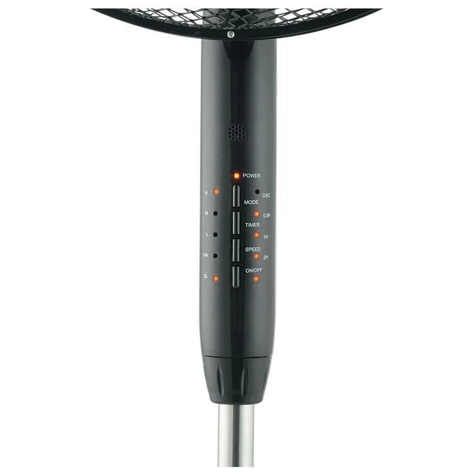 Ardes Ventilatore a Piantana con Telecomando STEELO 40PNR Oscillante e Inclinazione Regolabile Base di 40 cm