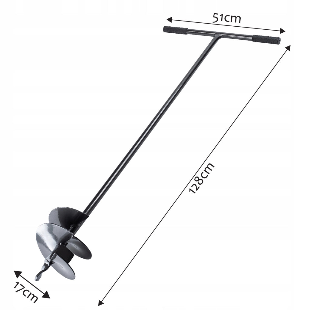 Trivella manuale per terreno KADAX, punta da 170 mm per fori nel terreno.