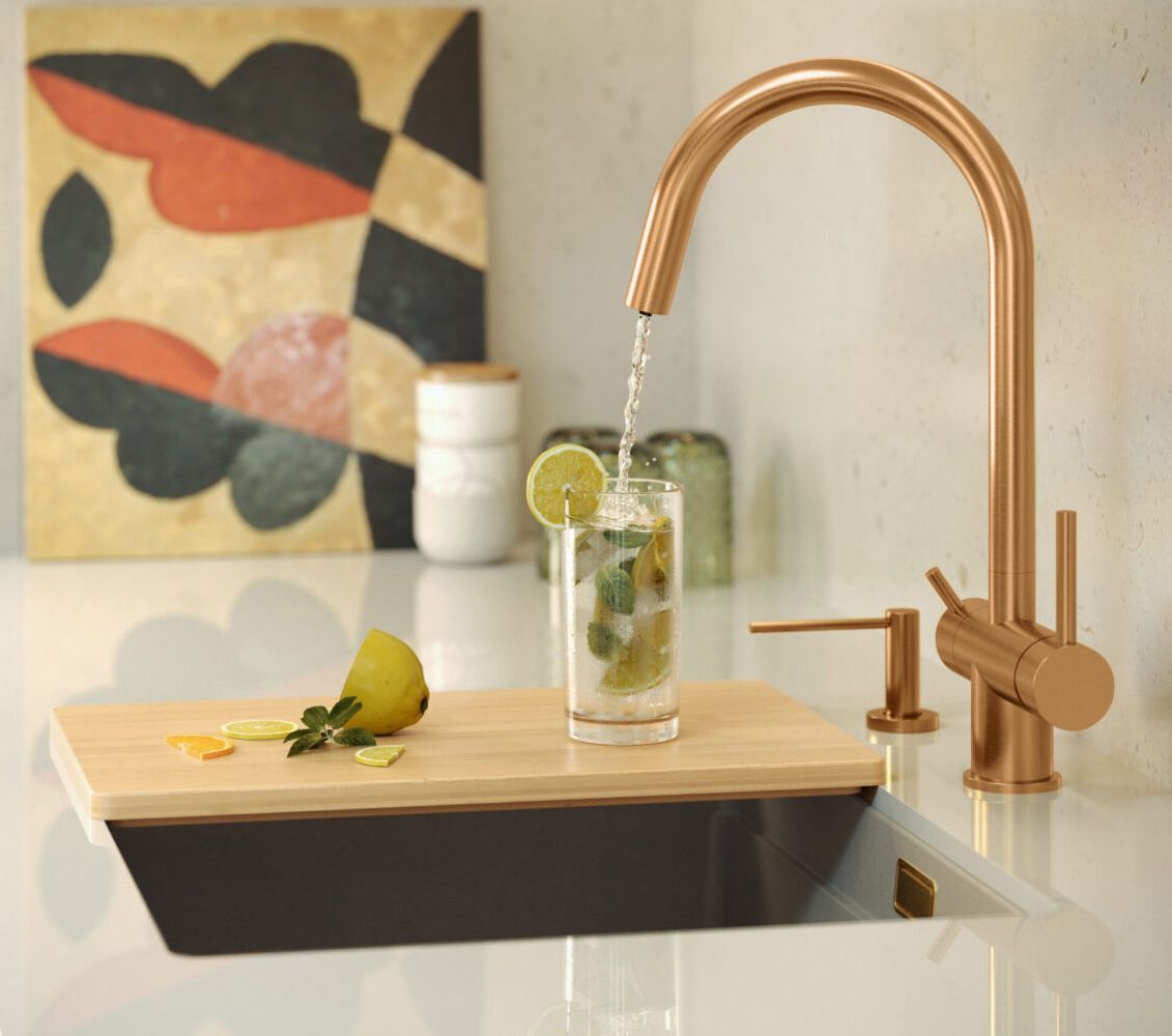 Rubinetto Da Cucina Rea Caren Copper