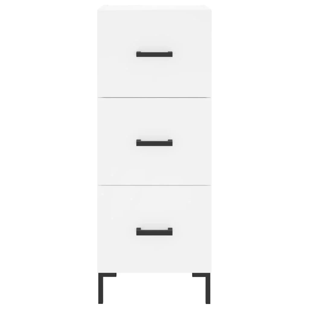 Buffet credenza cassettiera mobiletto mobile contenitore organizer per cucina soggiorno salotto 34,5 x 34 x 90 cm legno ingegnerizzato bianco 02_0030259