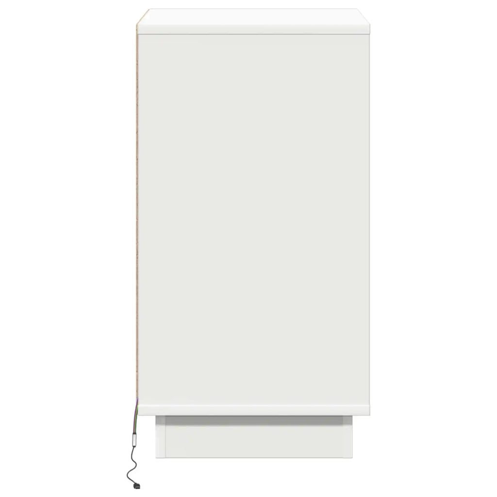 Comodino | Armadio da Notte | Mobiletto da notte Bianco 39 x 34,5 x 65 cm Legno multistrato