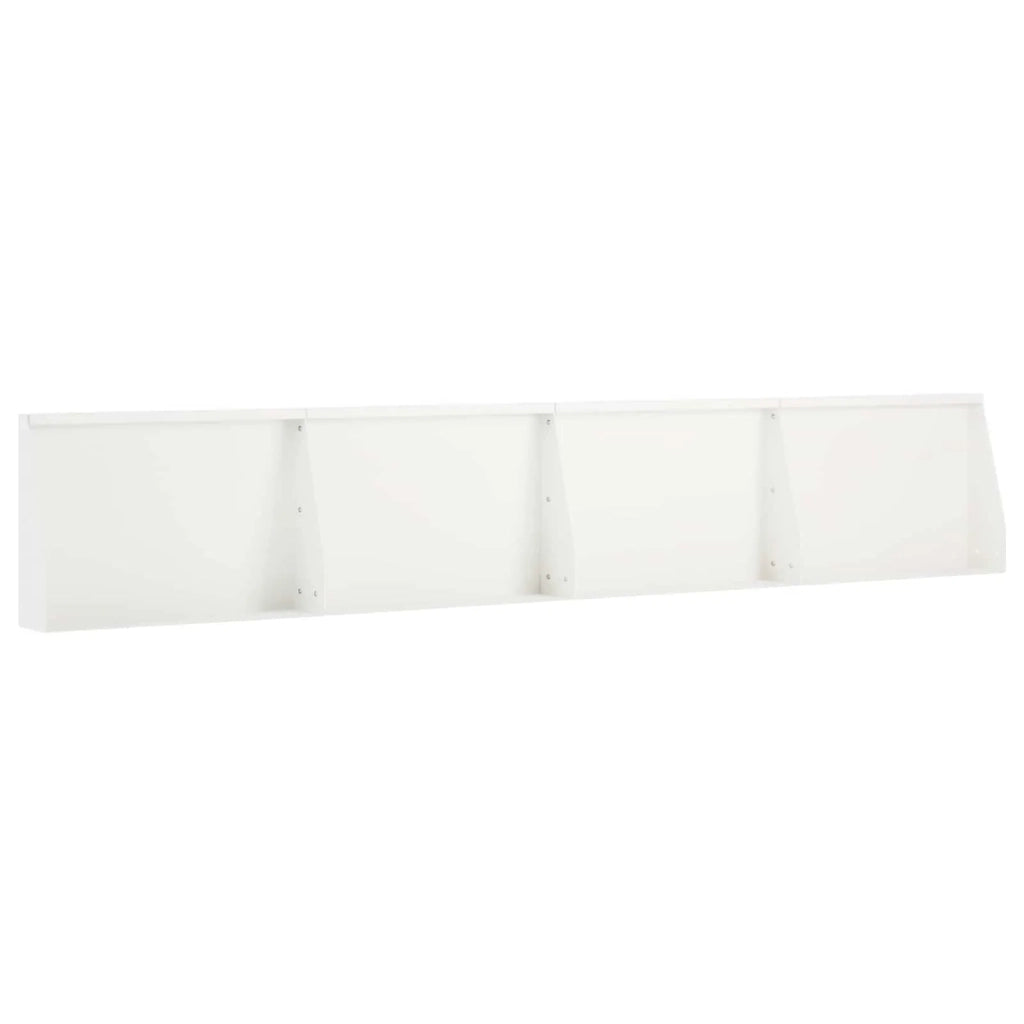 Muro di contenimento 4 pz 60 x 12 x 50 cm Acciaio Bianco 3449087