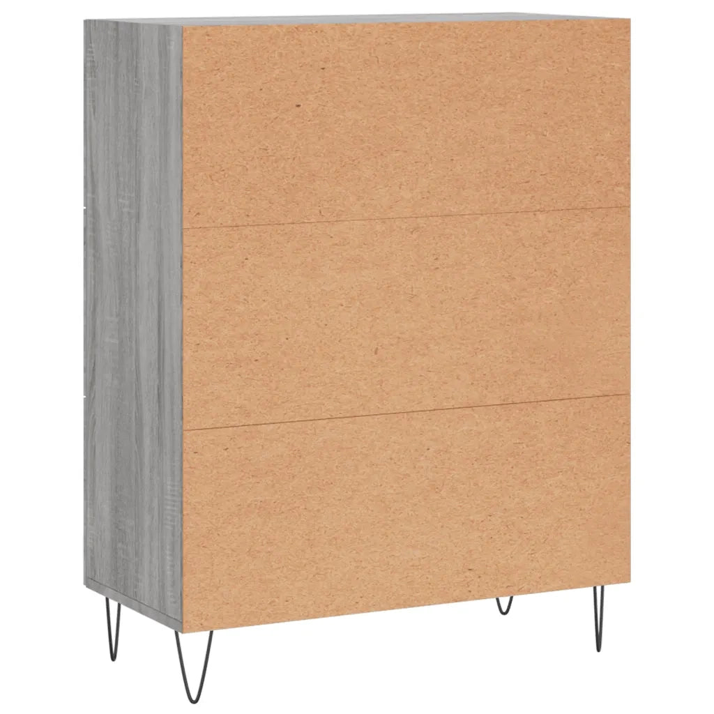Credenza Grigio Sonoma 69,5x34x90 cm in Legno Multistrato 827850