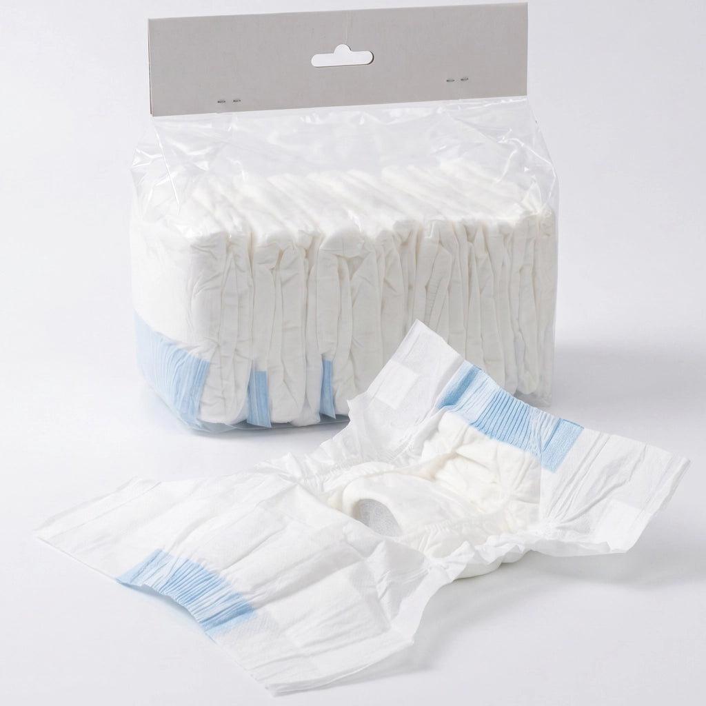48 pezzi Pannolini per Cani Femmina Taglia M 48x35x1 cm con Fascia Elastica Regolabile Bianco