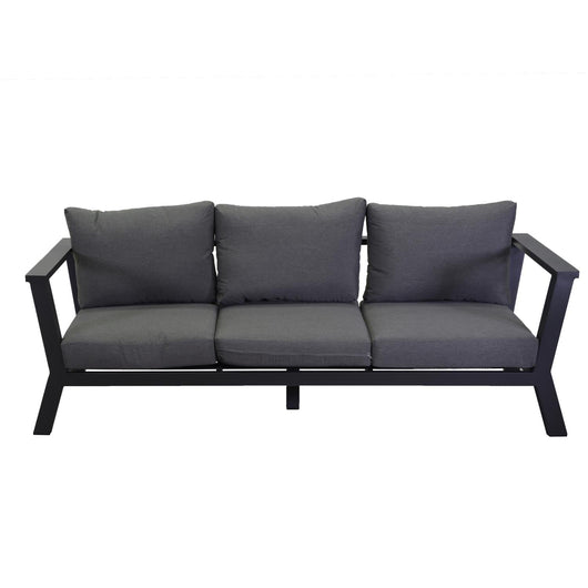Divano 3 Posti 193x78xh84 cm in Alluminio Riverton Antracite