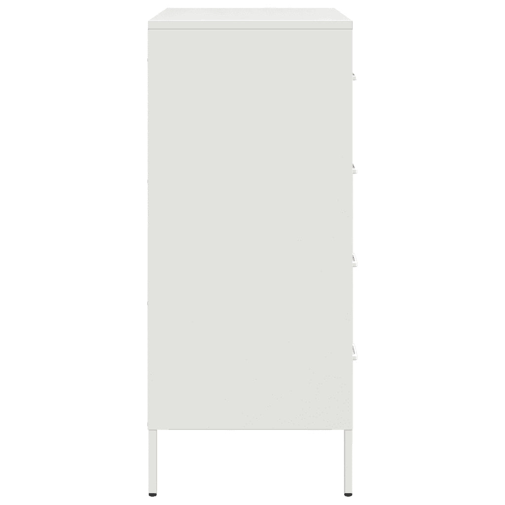 Credenza | Madia | Buffet da pranzo | Armadio da pranzo Bianca 68x39x89 cm in Acciaio
