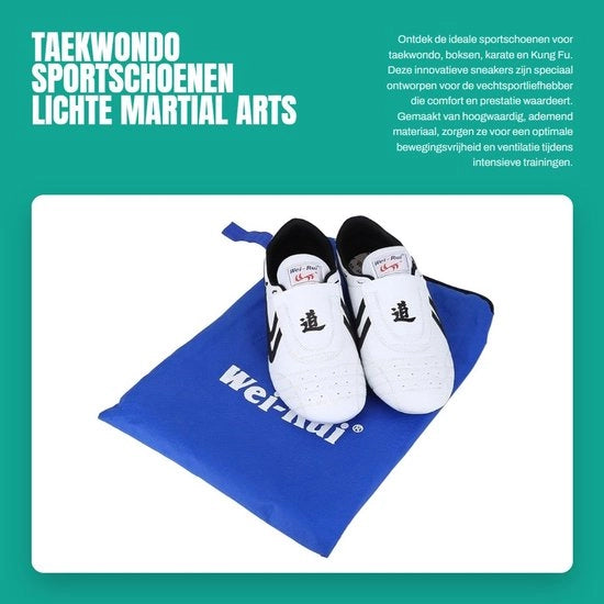 Scarpe di Taekwondo Leggere - Scarpe per Arti Marziali - Materiale Respirabile - Zoccoli in Gomma - Progettazione Innovativa