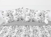 Parure Copripiumino Matrimoniale Raso Cotone Floreale Dis. Angelica