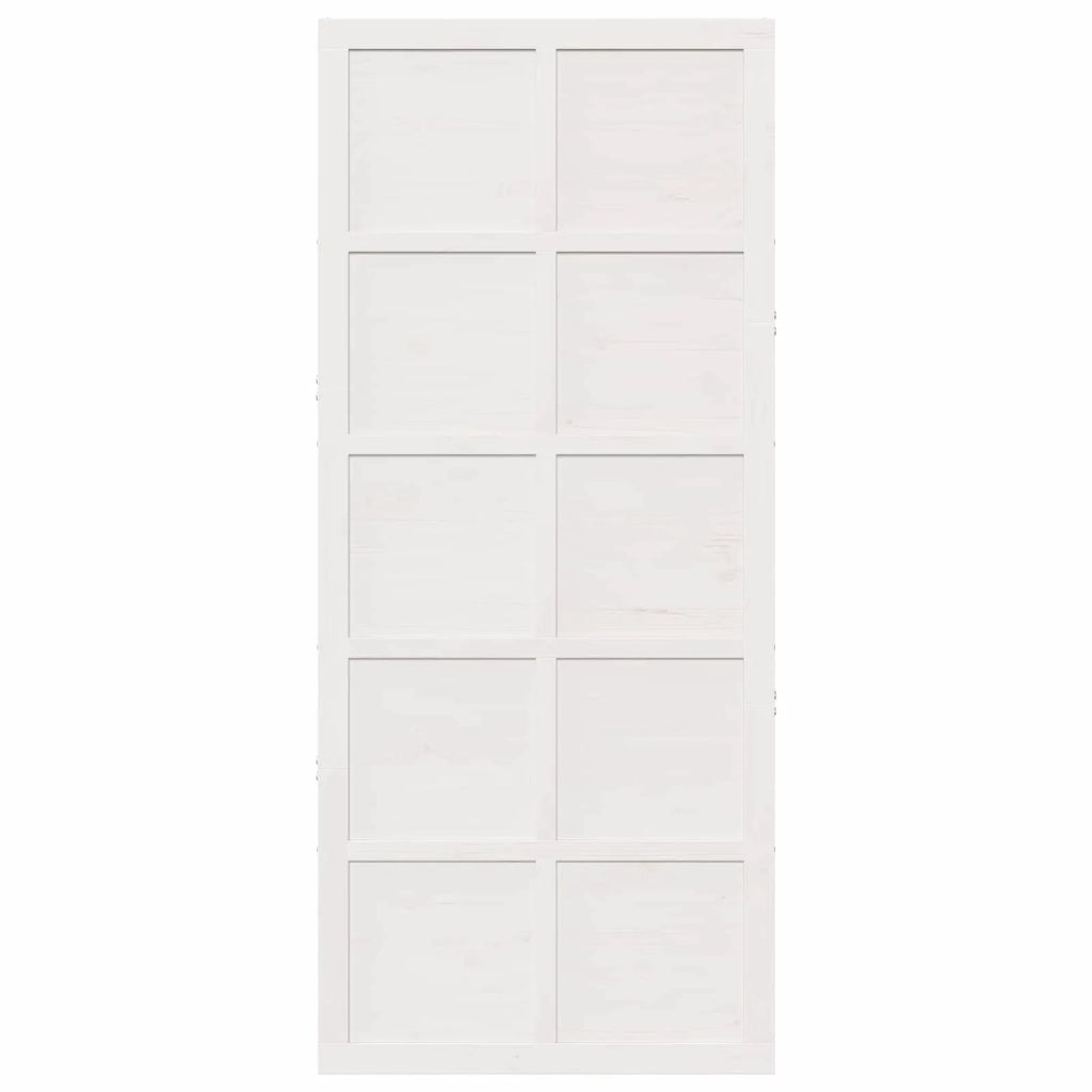 Porta del fienile Bianco 90 x 2,5 x 208 cm 42047147