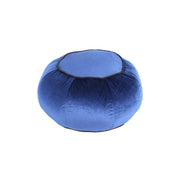 Pouf Taj Mahal in velluto blu