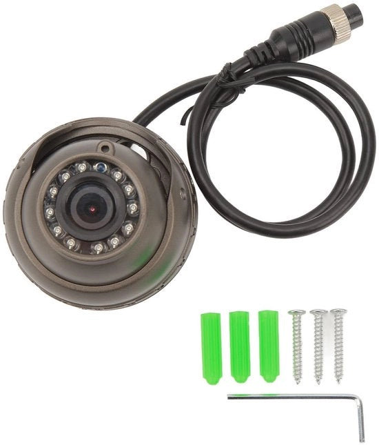 Interfaccia di imbarco della camera a domo - Visore a grande angolo - Impermeabile con visione notturna - 12V - 1080P - Adatto per autobus e RV