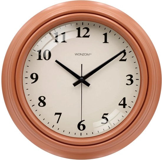Orologio da Parete Vintage Retro, 25 cm Senza Suono di Tacco Orologio da Parete Silenzioso in Legno per Camera da Pranzo Camera da Bagno Camera da Letto Scuola