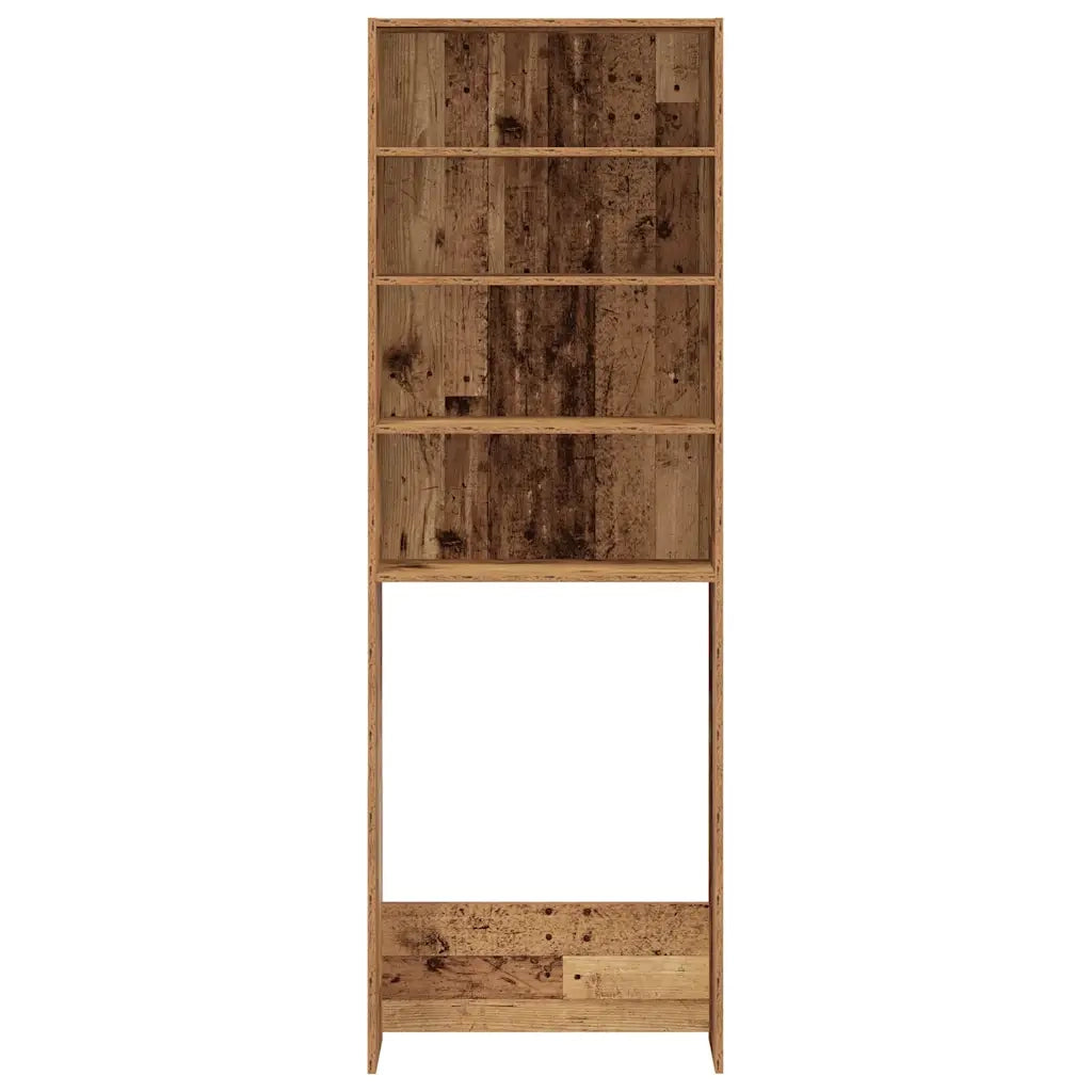 Mobile per Lavatrice Legno Antico 64x24x190 cm CFW1317130