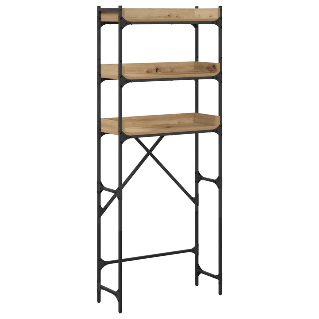 Mensola per lavatrice Rovere artigianale 67 x 25 x 163 cm 883551