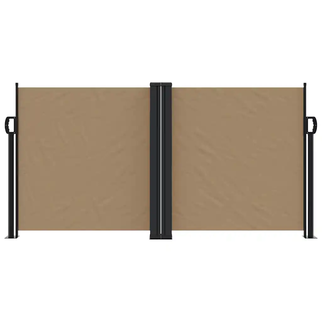 Tenda da Sole Laterale Retrattile Tortora 120x600 cm 4004604