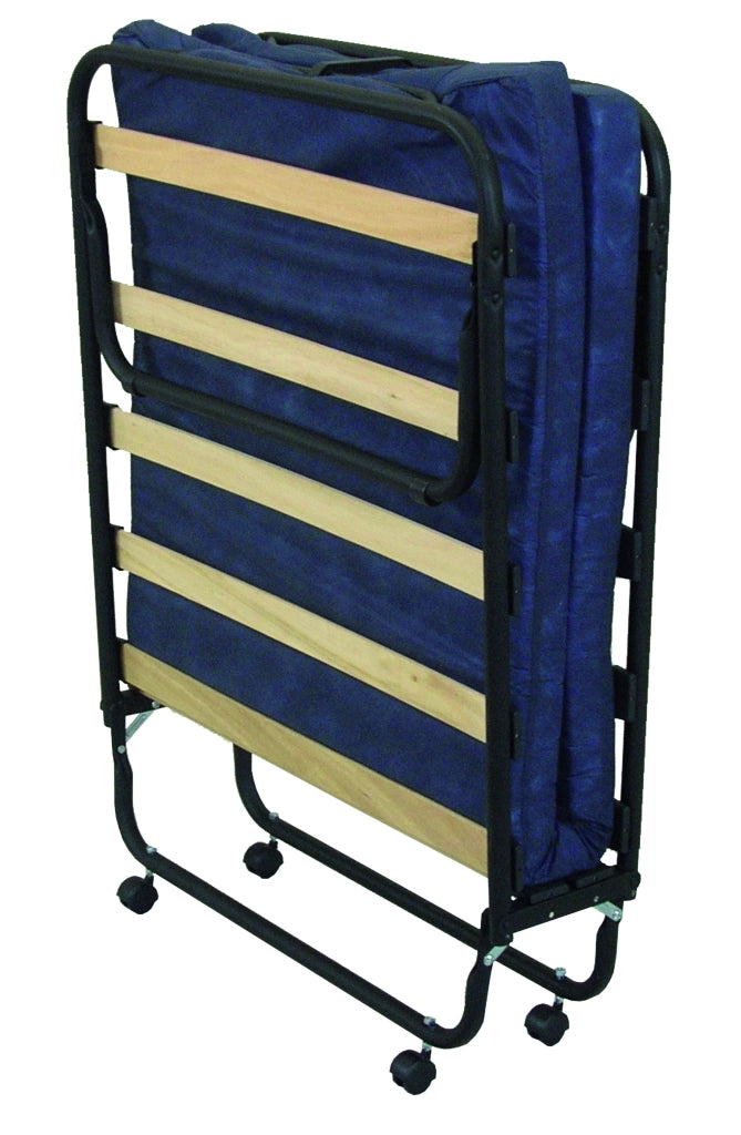 Letto Pieghevole con Materasso Cm 80 x 190 Colore Nero