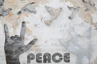 Dipinto Su Tela Peace Cm 120X3X60