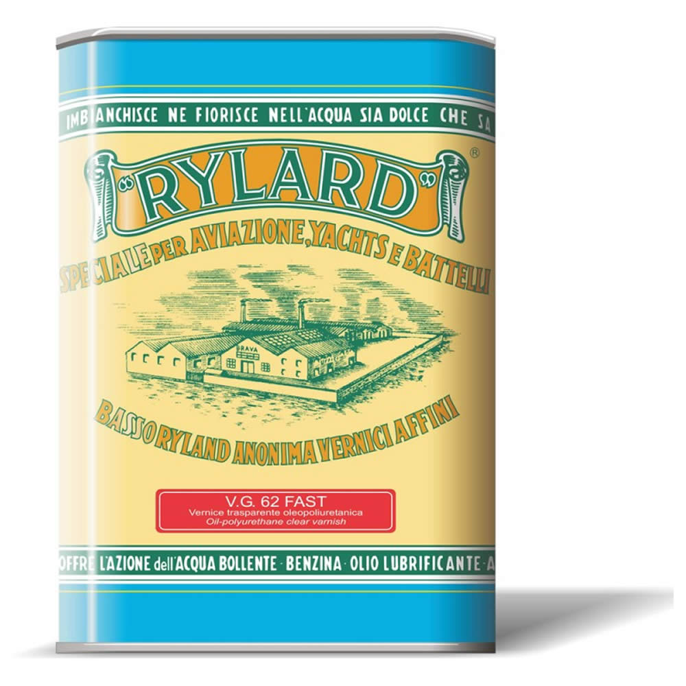 Multipack 10 pezzi vernice oleopoliuretanica rylard vg 62 fast lucida litri 1