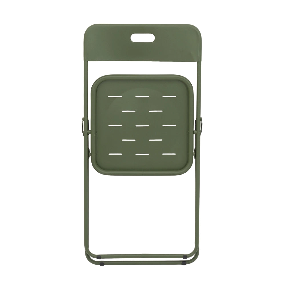Set bistrot da giardino 60x60x73 cm; pieghevole 3 pezzi per 2 persone; acciaio verde
