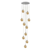 ZMH Lampada a sospensione a LED in vetro regolabile in altezza per soggiorno e sala da pranzo