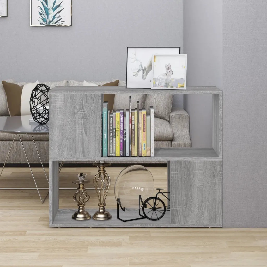 Libreria/Divisorio Grigio Sonoma 80x24x63 cm cod mxl 33959