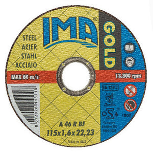 minidisco x ferro ima piano diametro 115x1,6x22 cod:ferx.9800