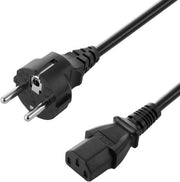 Cavo di alimentazione per PC a 1,8 m - Gehoekte connessione - Nero - Cavo di alimentazione - Adatto per computer e monitor - Qualità e affidabilità garantite